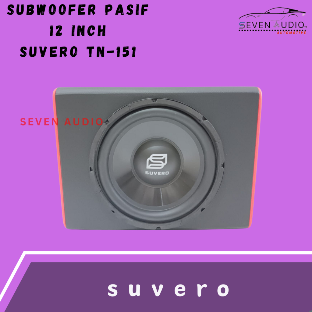 Subwoofer Pasif Mobil Suvero TN-151 12" Double Coil + Box Mdf 12 inch Tebal 1.8mm