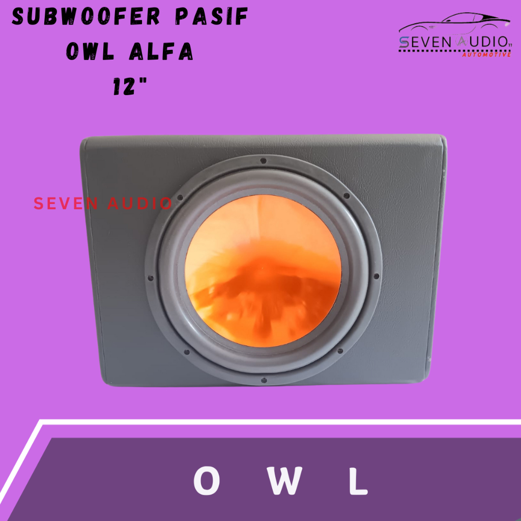 Subwoofer Pasif Mobil OWL ALFA 12" Double Coil + Box Mdf 12 inch Tebal 1.8mm