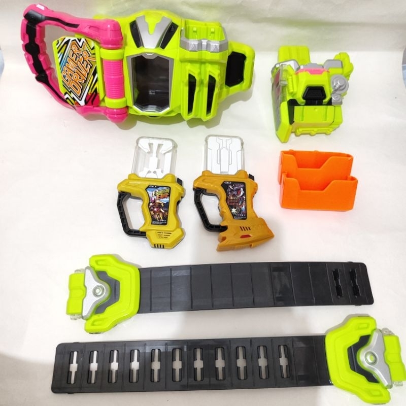 Jual Cepat Cuci Gudang DX Bandai Kamen Rider Ex Aid Original + DX Gashat Bakusou Bike & Drago Knight
