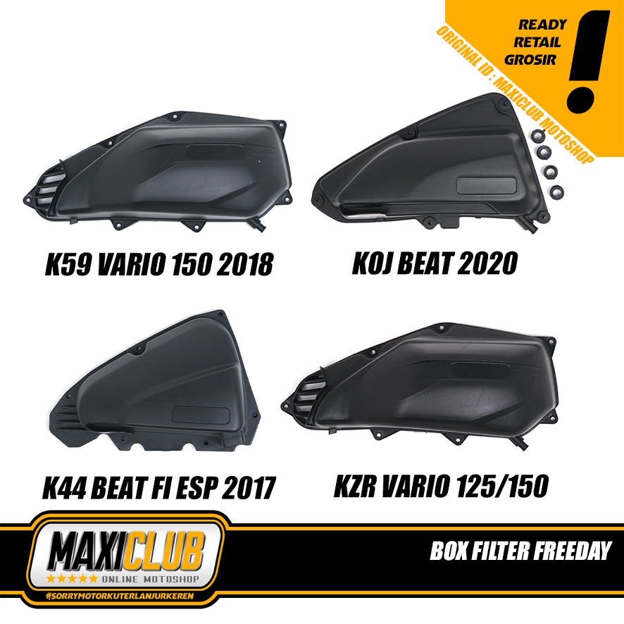 Cover Box Filter Tutup Saringan Udara KOJ Beat 2020 K44 Beat FI ESP 2017 K59 Vario 150 2018 110 KZR 