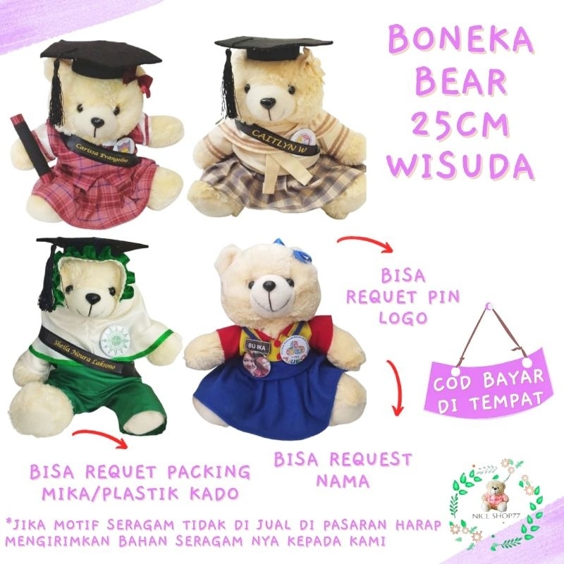 Boneka Seragam Sekolah / Penabur / Dian Harapan / Bimba / Tzu Chi