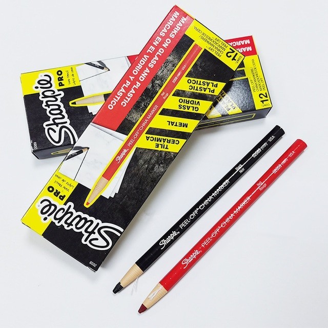 

Pensil Kaca / Marker Sharpie Pro Peel Off Penanda Keramik Logam Penebal Grasp