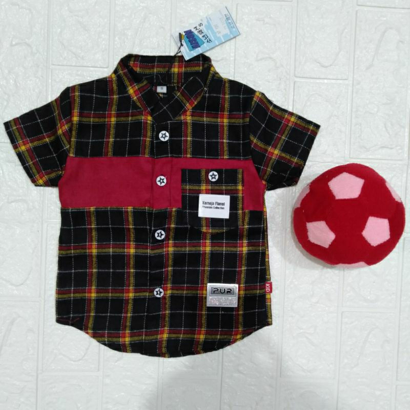 R.A Kemeja Flanel Anak Laki-laki Aison Bayi-2Tahun