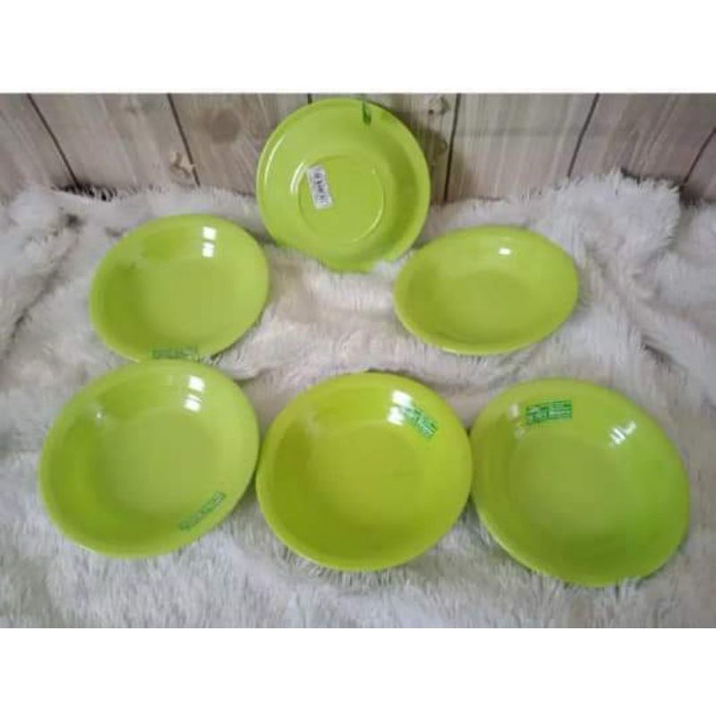 Piring ulir melamin Golden flying fish (ikan)