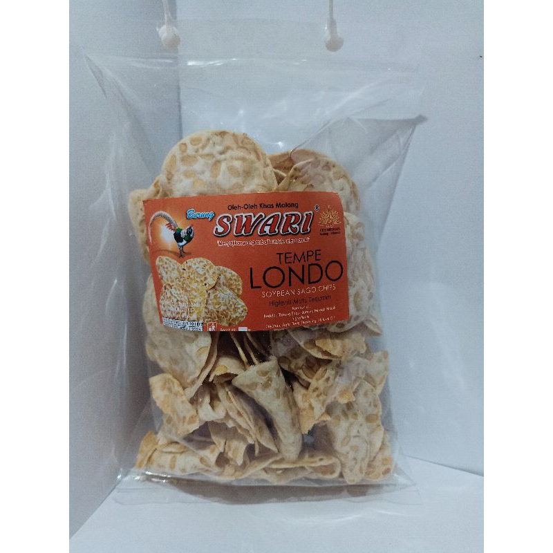 

Kripik Tempe Sagu Swari Kripik Tempe Londo 200gram/keripiktempemalang/oleh-olehkhasmalang