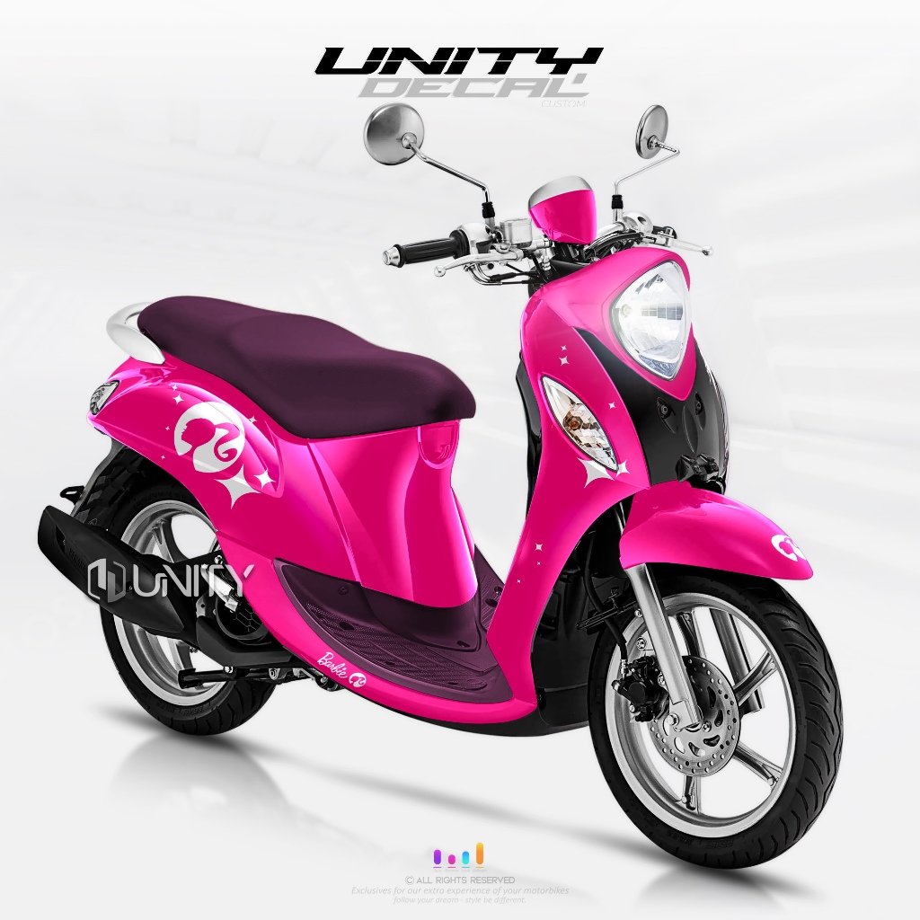 Decal sticker Full body Yamaha FINO Barbie Simple