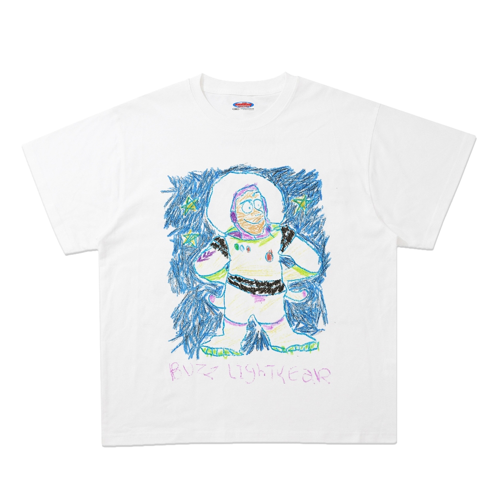 Kaos "Buzz Lightyear" Toy Story Crayon Oversize | Kaos Oversize | Kaos Vintage | Buzz Lightyear Kart