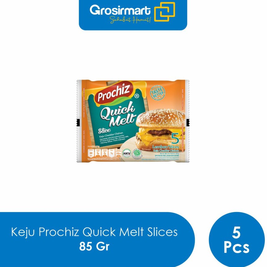 

Murah Banget Keju Prochiz Quick Melt Slices 85 Gr K52