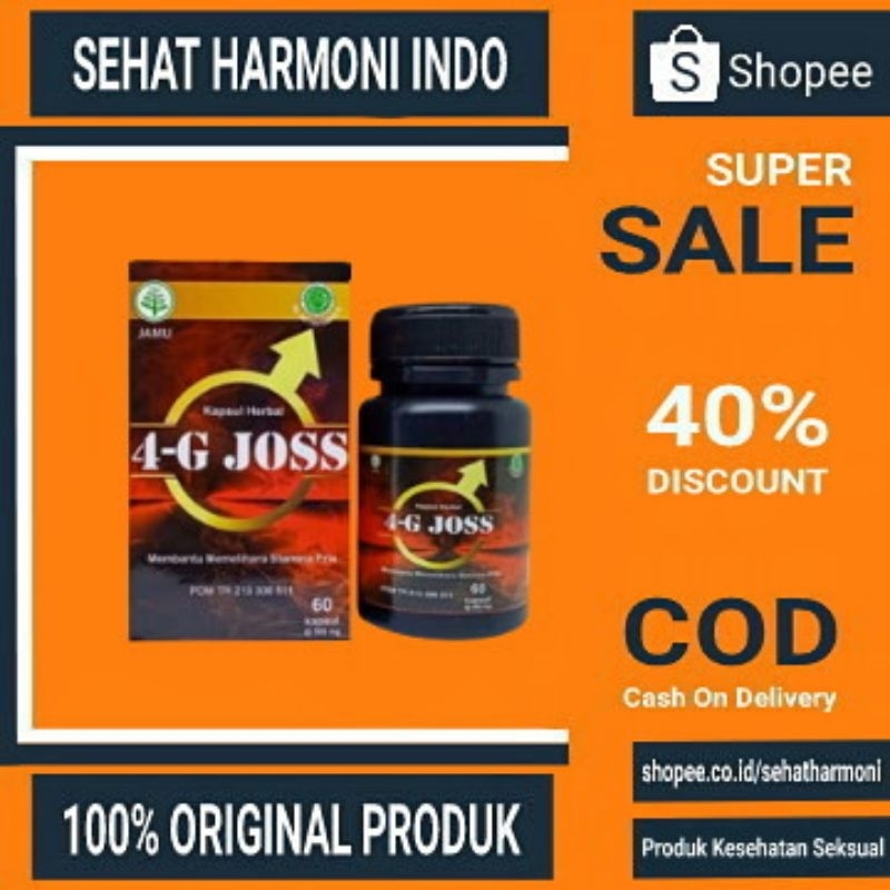 4G JOSS ASLI 100% ORIGINAL VITAMIN ALAMI UPGRADE STAMINA HERBAL BPOM