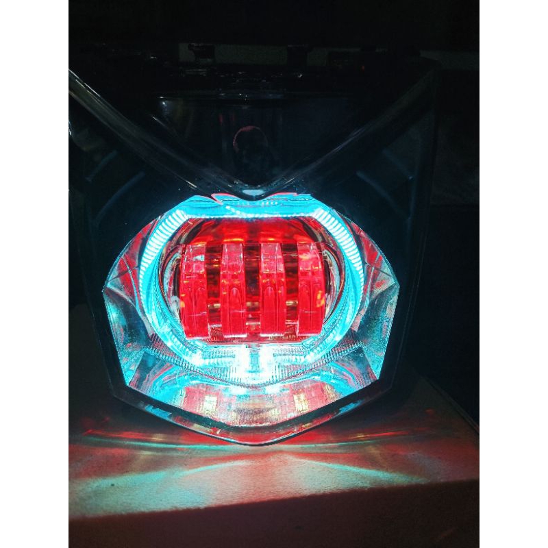 lampu depan beat fi modif daymeker 4 lensa