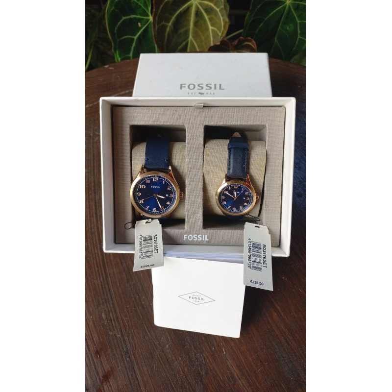 Jam Tangan Fossil Couple BQ2470set