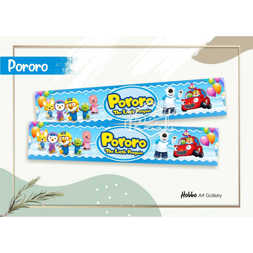 

Isi 10 pcs - Pororo - Ready Stok - Tas Plastik Label Ulang Tahun - Birthday Goodie bag Murah