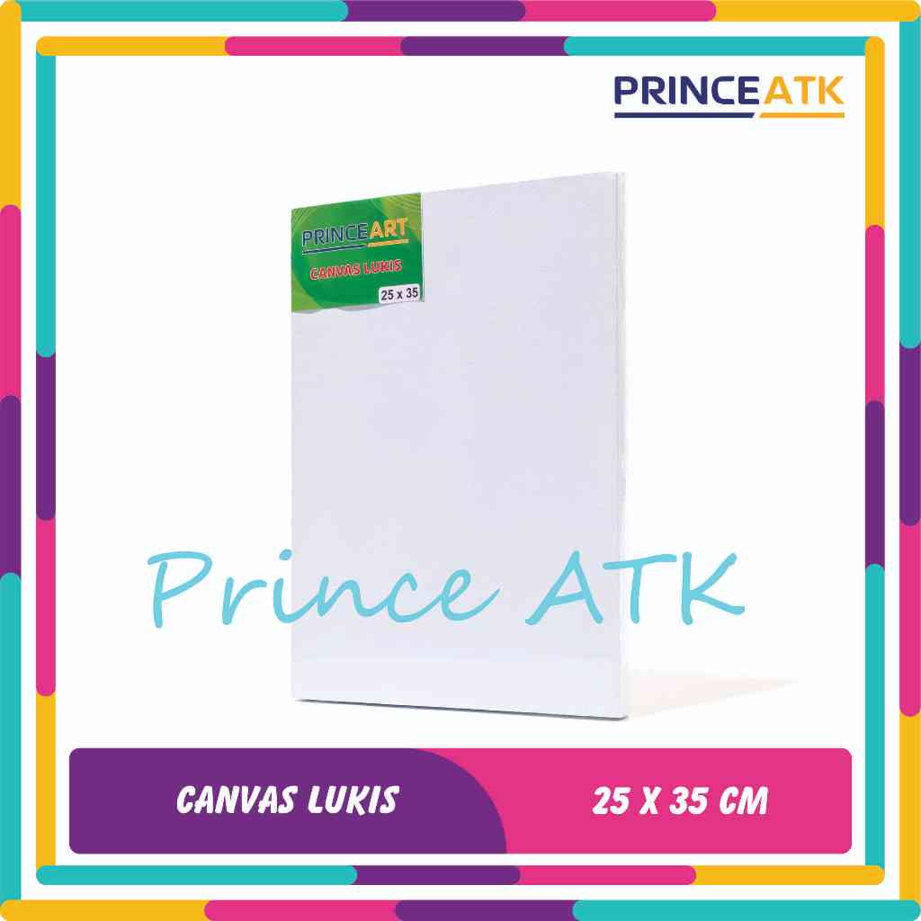 

[PRINCE ART] Canvas / Kanvas Lukis Putih Ukuran 25 x 35 Cm