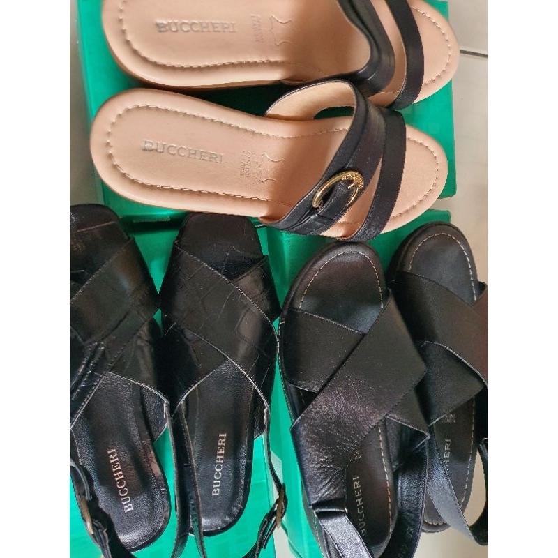 sepatu dan sandal wanita buccheri, vicari, triset, be bob ori, elizabeth dan new