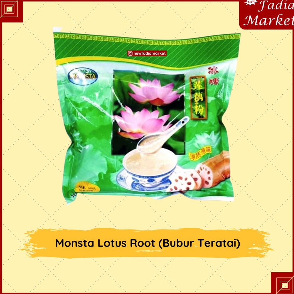 

Terbaru Monsta Lotus Root Bubur Akar Teratai 1 x 3g JJR
