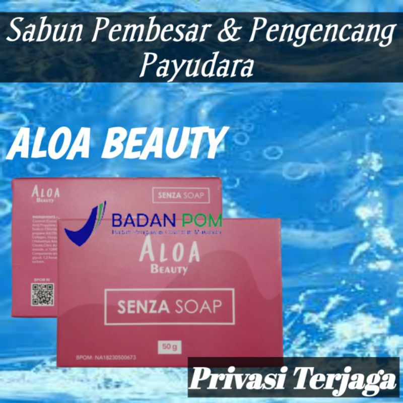 senza soap sabun pembesar payudara ampuh pengencang permanen by aloa beauty
