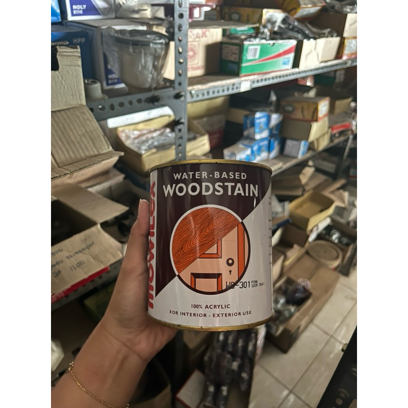 Mowilex woodstain Cat Kayu Premium 1 liter / Wood stain / Pelitur Air / Cat Kayu / Mowilex