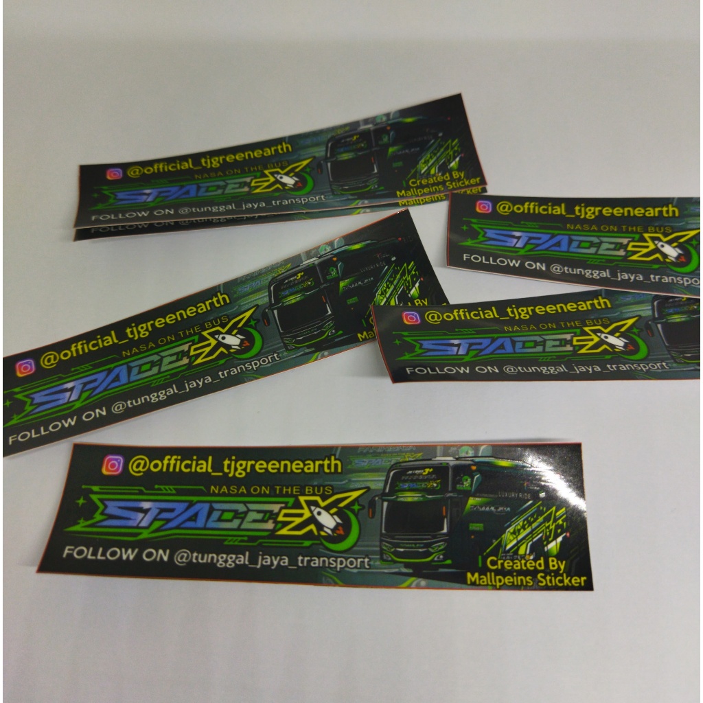 

STIKER JETBUS SPACE X DAN MAUDI ASLI PO