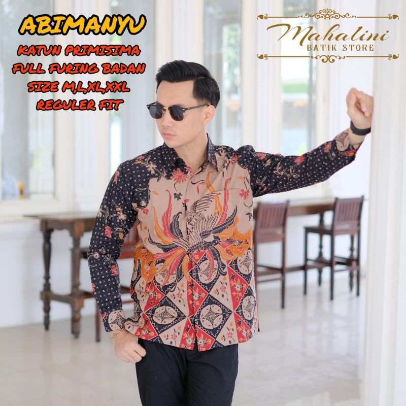 BATIK ABIMANYU/ORI MAHALINI/BATIK SOLO/BATIK LENGAN PANJANG