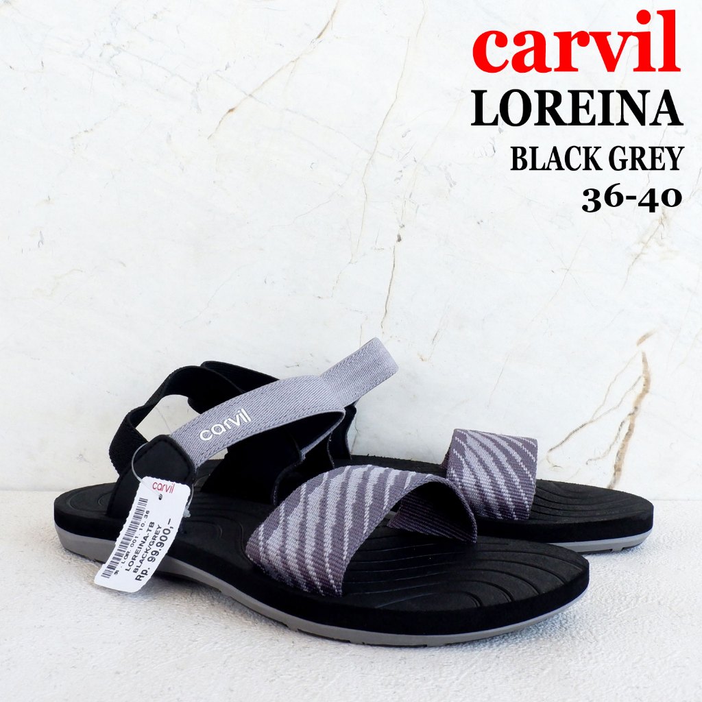 Carvil - Sepatu sandal - LOREINA & LORENZA - size 36-40 - sandal wanita - sandal santai - sandal cas