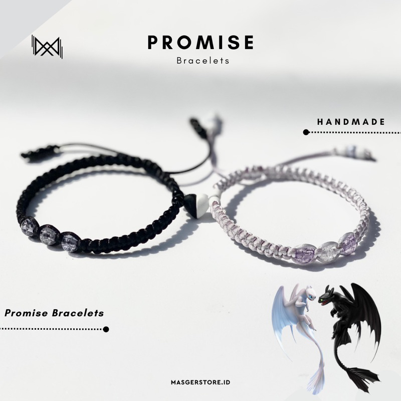 [Promise] Couple Magnet Bracelet | Gelang Couple Magnet Gelang Bestie Serut