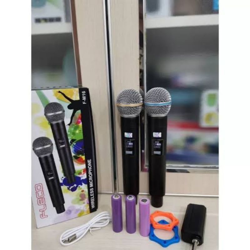 mic wireless double flecoFM16