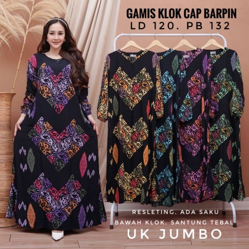 Gamis Klok Santung Premium Mayung Bawah Klok A