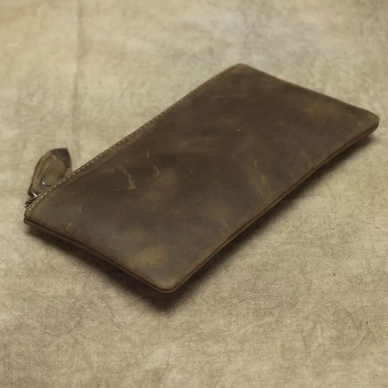 Dompet hp kulit Jurou Kulit Sapi asli crazy horse