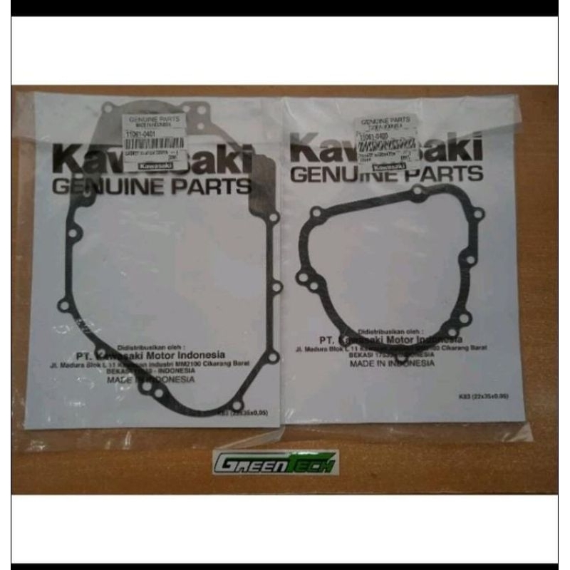 paking bak mesin KLX BF (KANAN & KIRI) ORIGINAL KAWASAKI