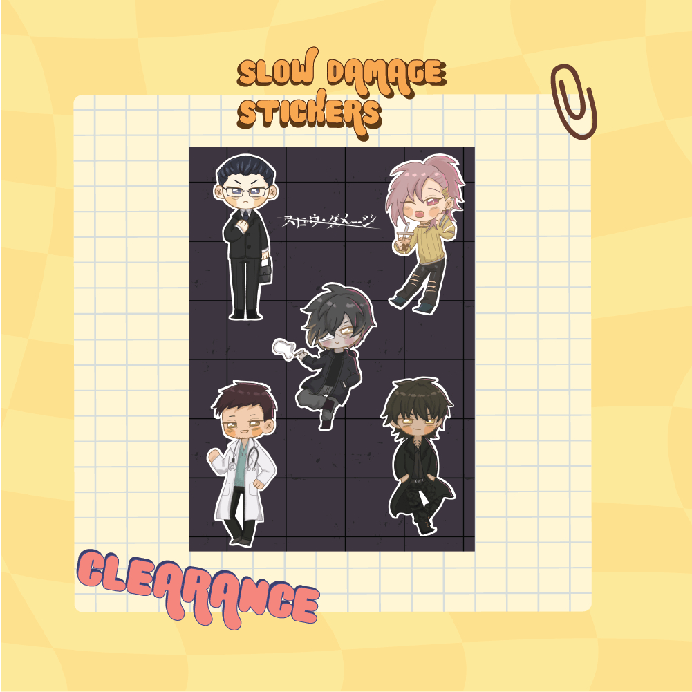 

[CLEARANCE] Slow Damage Sticker Sheet Stiker BL Nitro Chiral