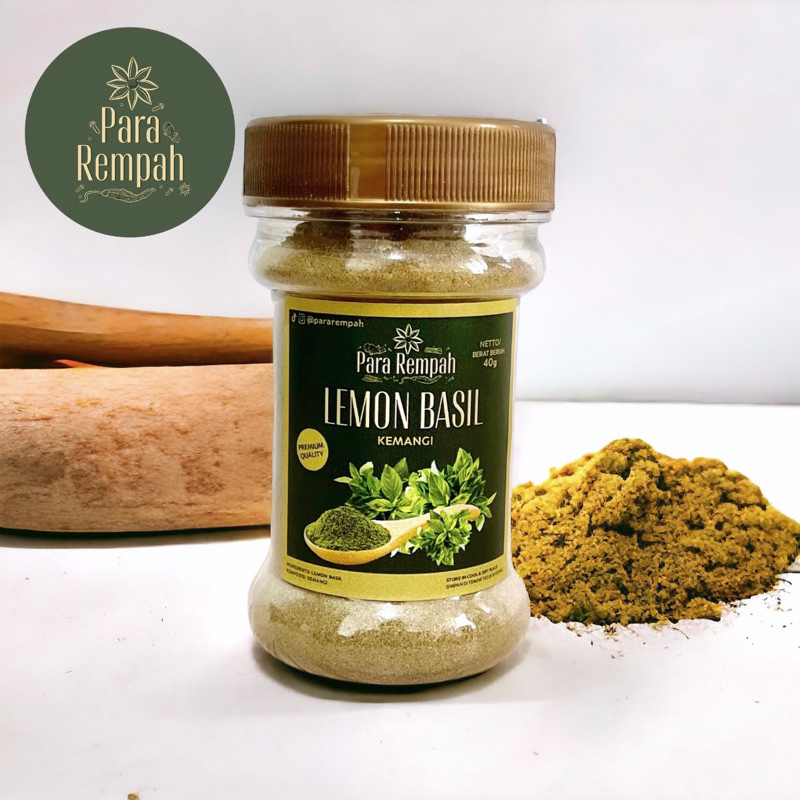 

Kemangi Bubuk / Lemon Basil Powder - Para Rempah Bumbu Dapur Premium Quality Pararempah Herbal