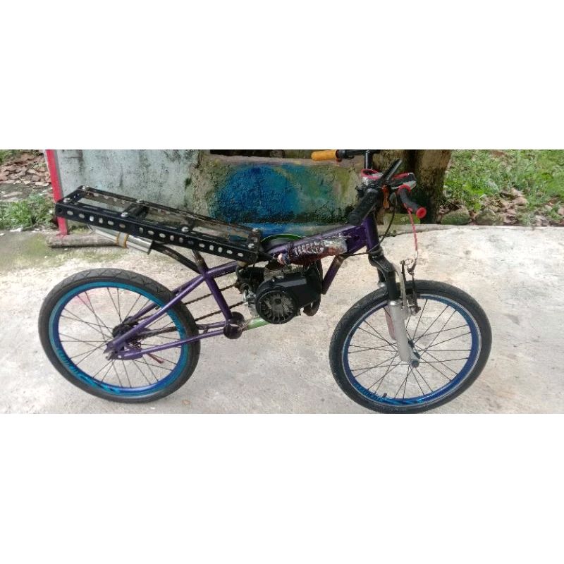 rangka sepeda drag mini 50 CC tinggal pasang