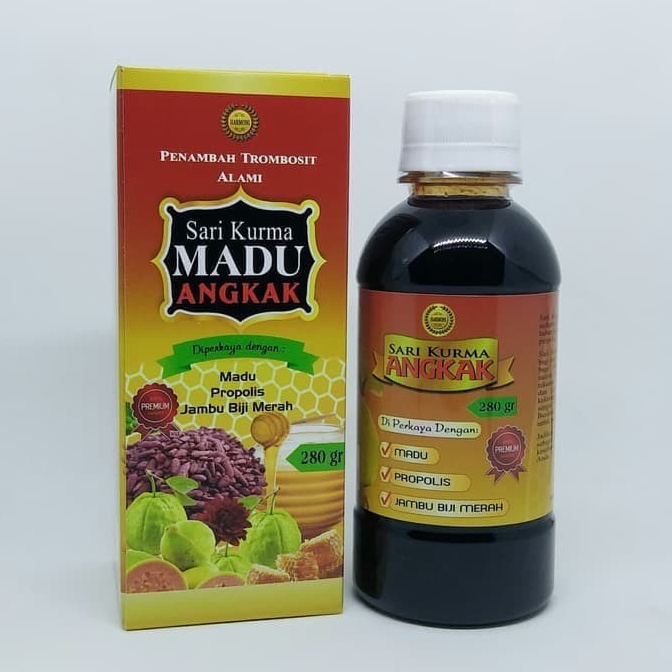 

ORIGINAL sari kurma madu angkak Harmoni plus propolis jambu biji 28 gr