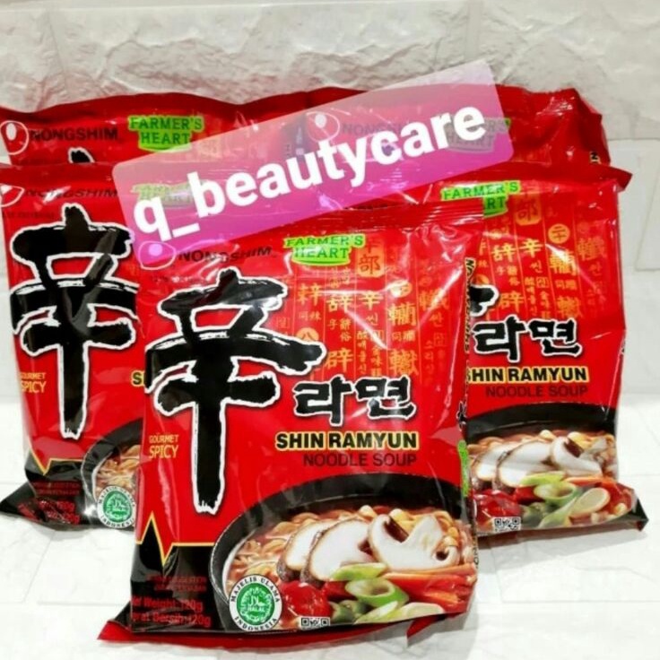 

WVZD7245 COD Nongshim Shin Ramyun Spicy Mushroom Instant Noodle Mie Korea 12gr