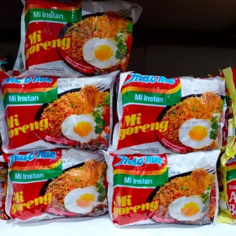 

Indomie mie goreng (isi 5bungkus)