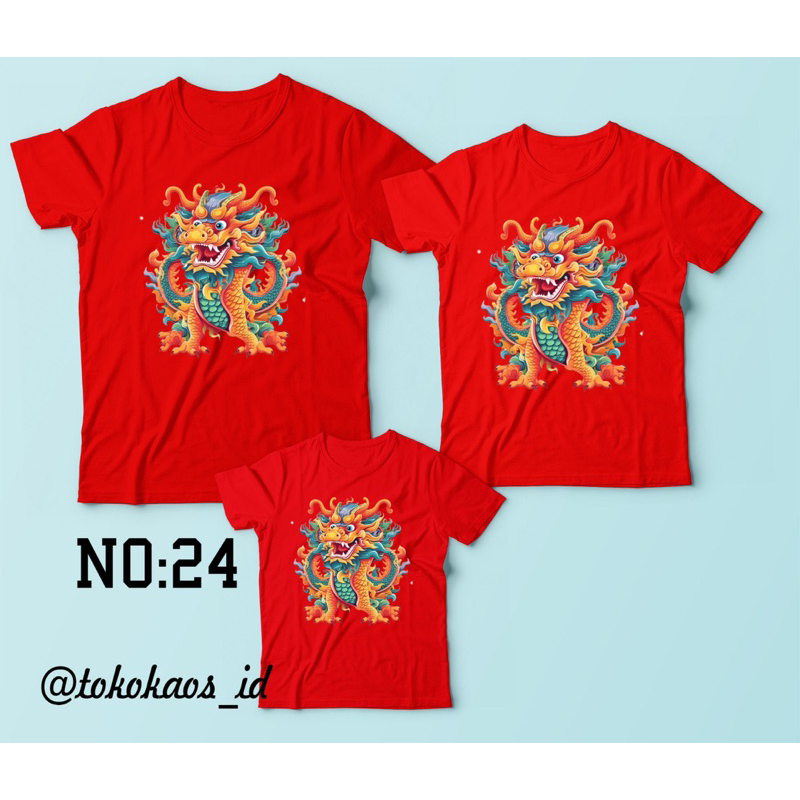 Kaos Imlek anak/ kaos Imlek custom / baju imlek couple / baju imlek anak / baju imlek dewasa / baju 