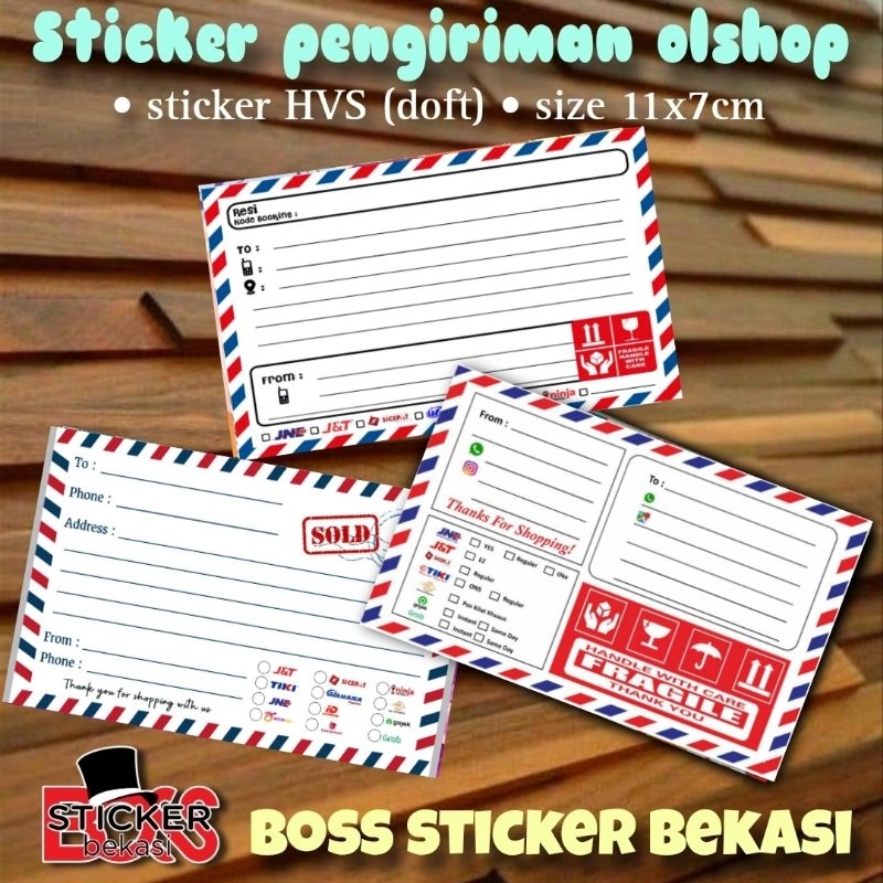 

(50 pcs) STIKER PENGIRIMAN OLSHOP/STIKER LABEL PENGIRIMAN ONLINE SHOP/STIKER PENGIRIMAN MURAH - AMPLOP PUTIH