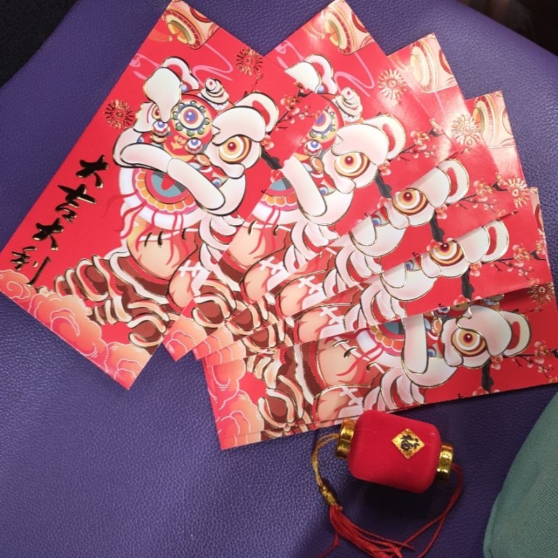 

Amplop Hongpao Angpao Money Pocket CNY Lunar New Year Sincia Barongsai