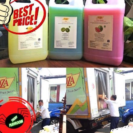 

DZLD3442 TEBUS MURAH Jus TOZA 5 Liter 5 ltr TOZA Juice All Variant Banyak Rasa