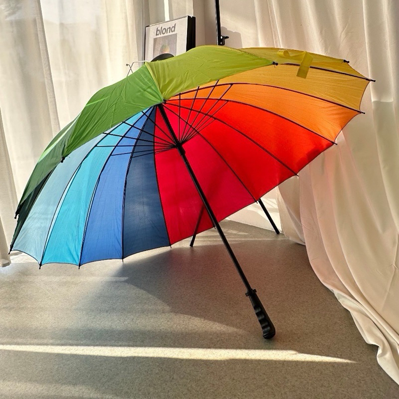 Payung Pelangi Jumbo - Payung Hujan Anti UV Pelangi Jumbo - Payung Colorfull - Payung Rainbow