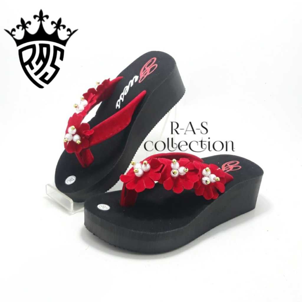 Sandal Spon Anak Perempuam / Sandal Spon Wedges Anak