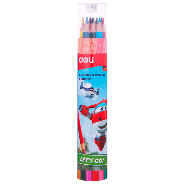 

Pensil Warna + Case Tabung 12 Warna DELI 008 Color Pencil