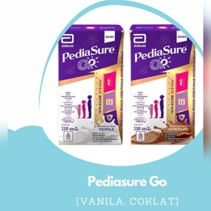 

WGDW737 Pediasure GO Vanilla dan Coklat susu UHT 11 ml