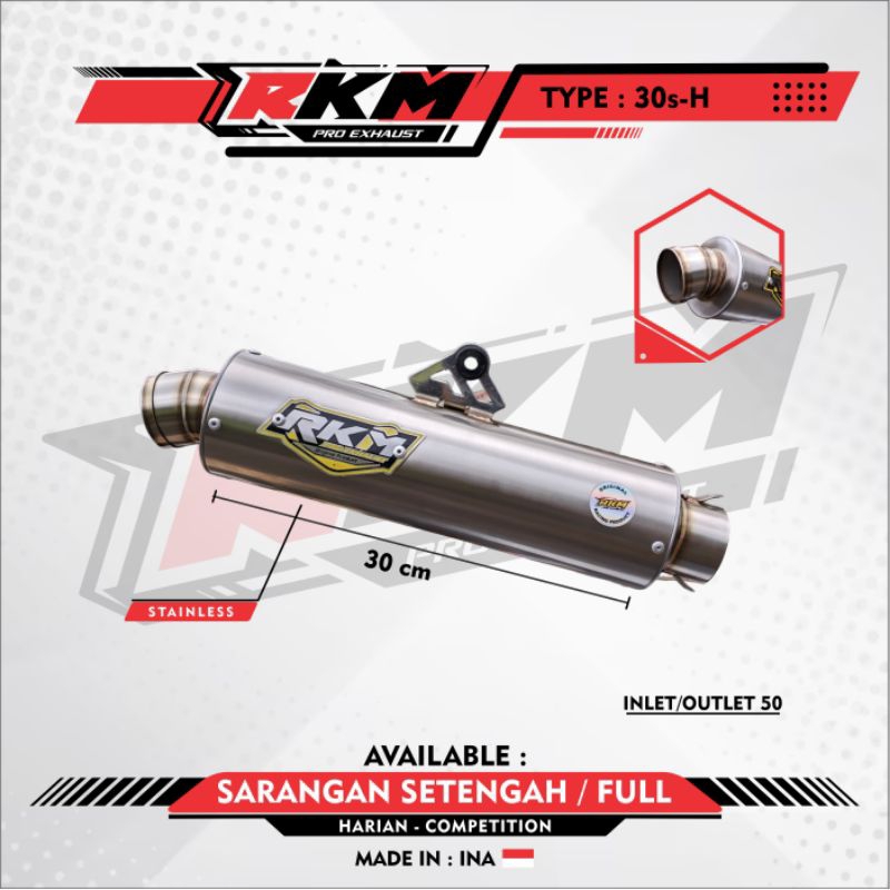 Silincer/Selencer Knalpot/Silencer Only  P30 // ORIGINAL RKM PRO EXHAUST