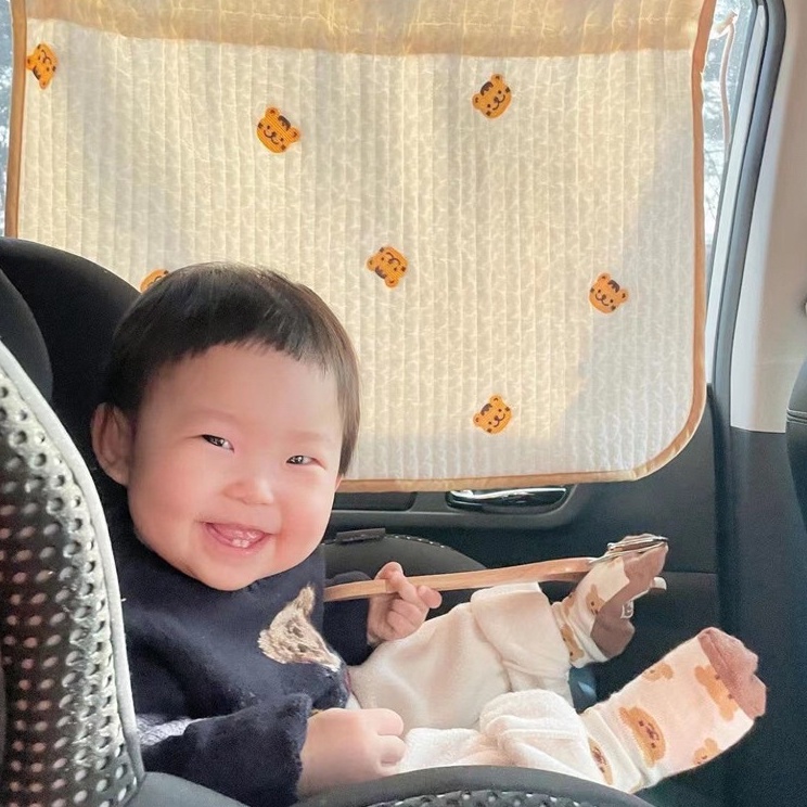 Zay Gorden Penutup Jendela Mobil Karakter Lucu  Tirai Mobil Sun Screen Bayi Anti UV  Portable Car Cu