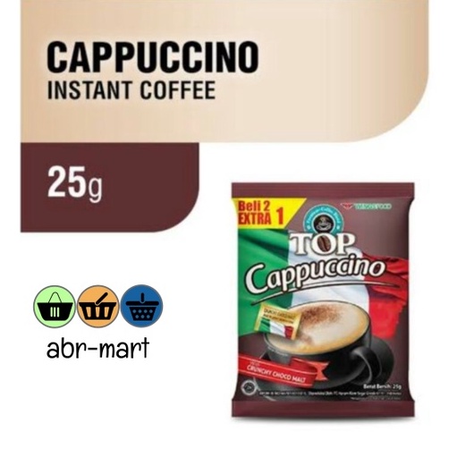 

ern KOPI TOP CAPPUCCINO 1 RENCENG 15 SACHET NLM