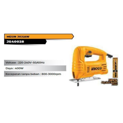 MESIN GERGAJI TANGAN JIGSAW INGCO 400 WATT JS40028 Original
