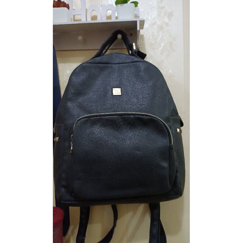 tas ransel kulit nicole miller