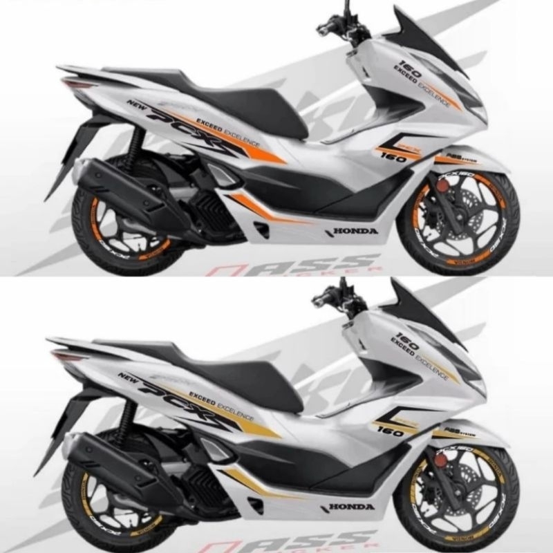 STICKER PCX 160+ LISH PELEK/BODY MOTOR PCX PUTIH/STIKER STRIPPING PCX 160 /STRIPING PCX 160/ MOTOR P
