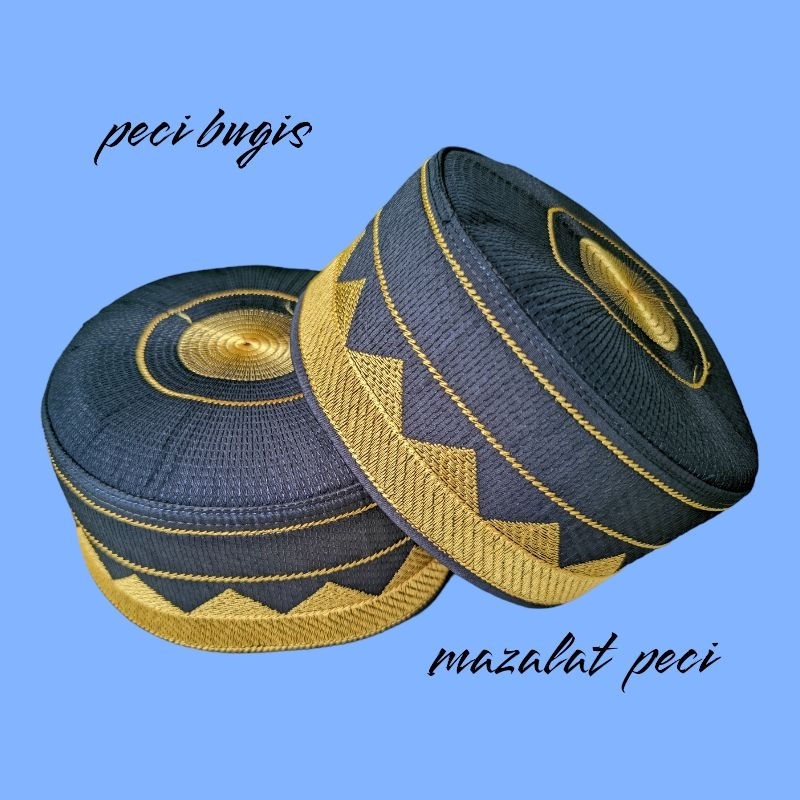 peci bugis motif zigzag kopiah bugis motif peci murah